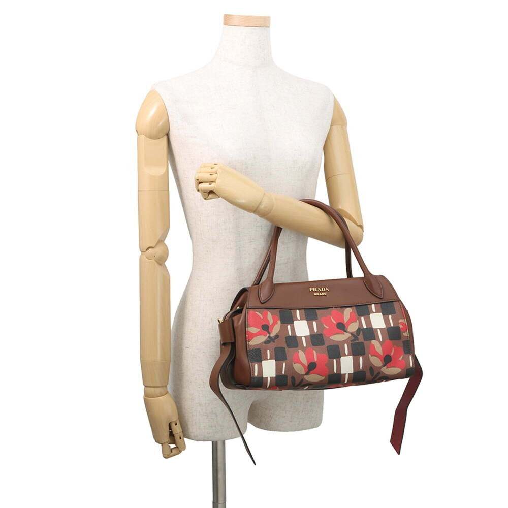 PRADA Brown Leather Shoulder Bag - Picture 4 of 16